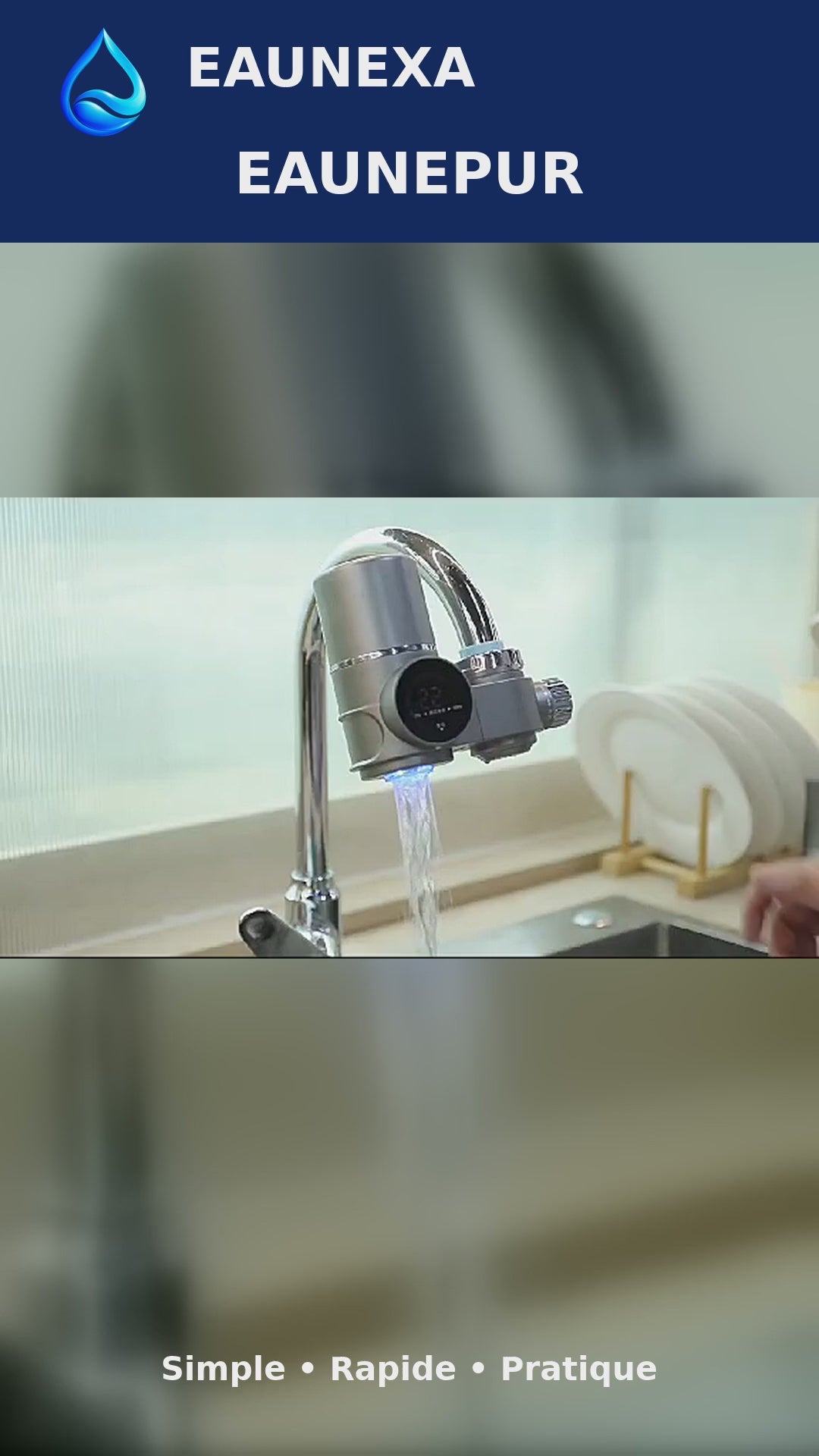 Charger la vidéo : EAUNEPUR installé dans une cuisine